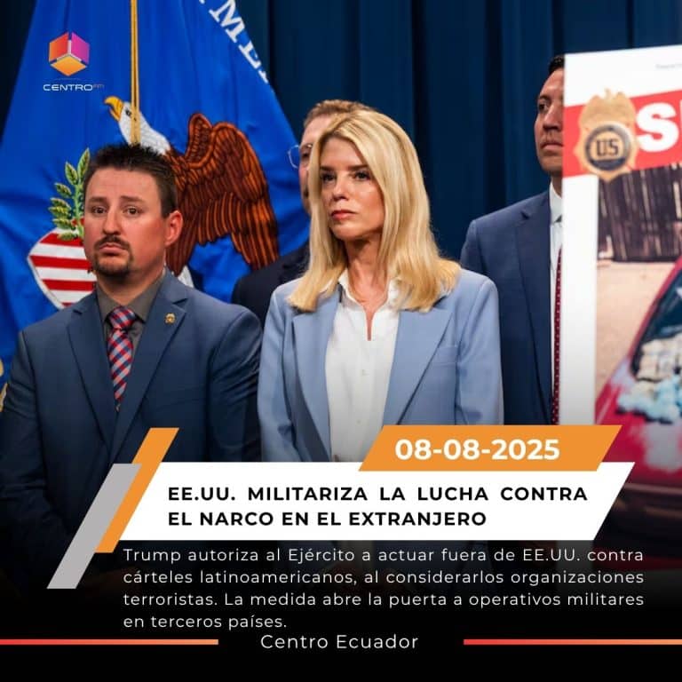 Trump autoriza acción militar contra cárteles extranjeros