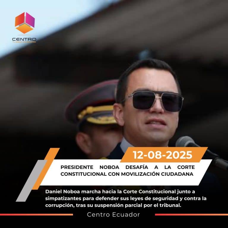 Noboa impulsa movilización ante la Corte Constitucional