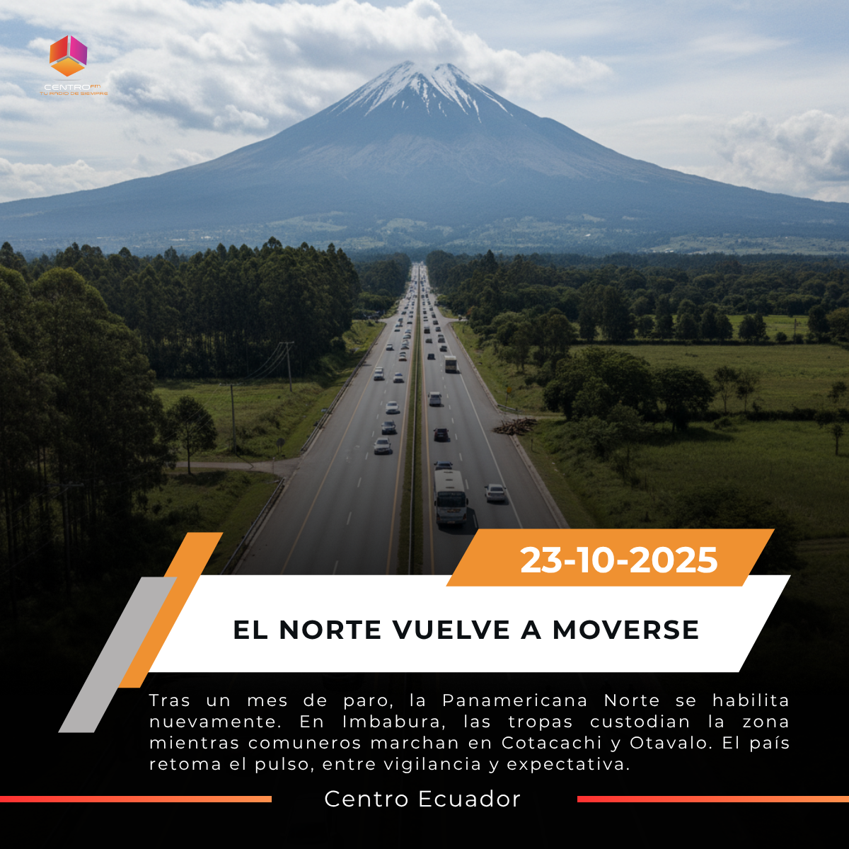El norte se reactiva: vías habilitadas tras el fin del paro en Imbabura post thumbnail image