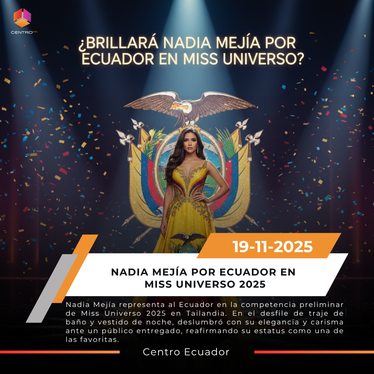 Nadia Mejía deslumbra en la preliminar de Miss Universo 2025 y enciende la ilusión ecuatoriana post thumbnail image