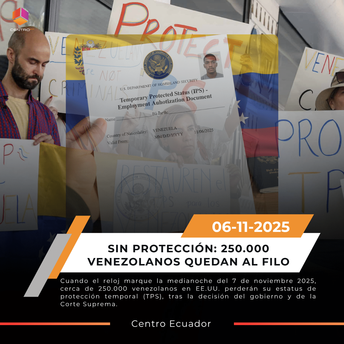 Miles de venezolanos pierden el TPS en EE. UU. y temen ser deportados post thumbnail image