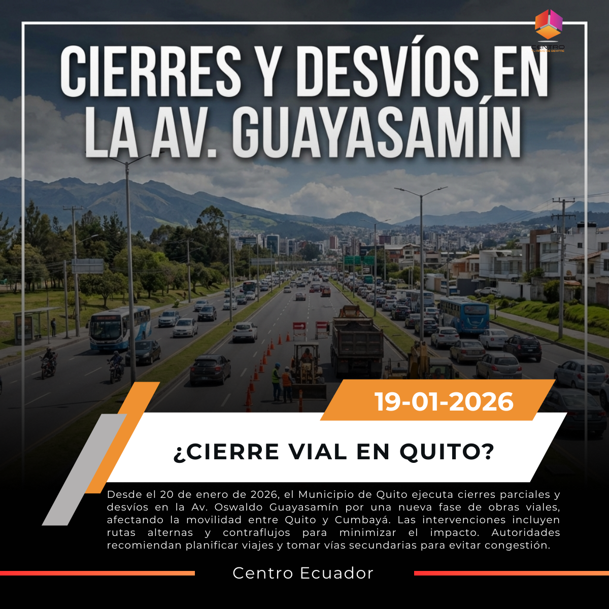 Cierres en la Oswaldo Guayasamín tensionan la movilidad entre Quito y los valles post thumbnail image