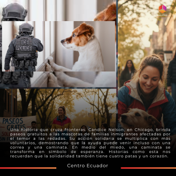 En Chicago, una iniciativa solidaria ayuda a inmigrantes que temen salir a la calle, ofreciéndoles paseos gratuitos para sus perros.