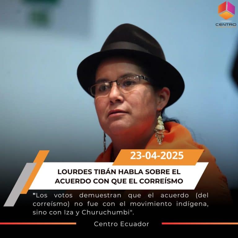 Tibán se distancia del pacto entre Iza y la Revolución Ciudadana