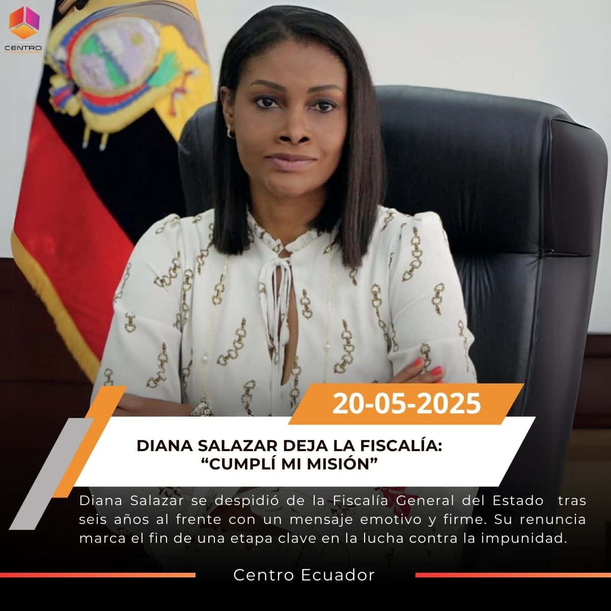 Diana Salazar se despide: deja la Fiscalía tras 6 años clave post thumbnail image