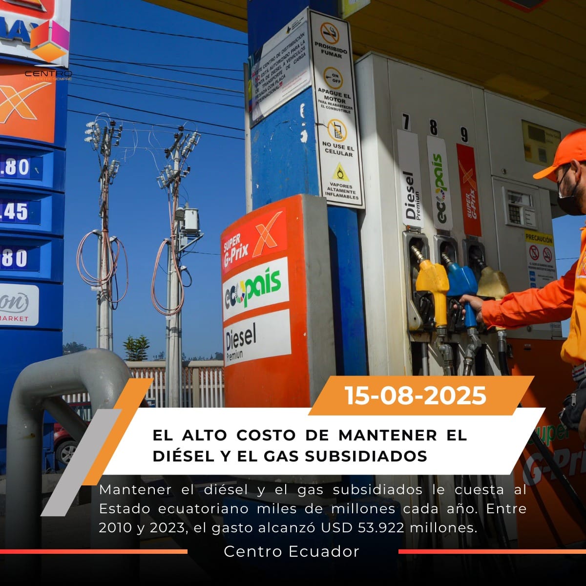 Ecuador y el dilema de los subsidios al diésel y gas