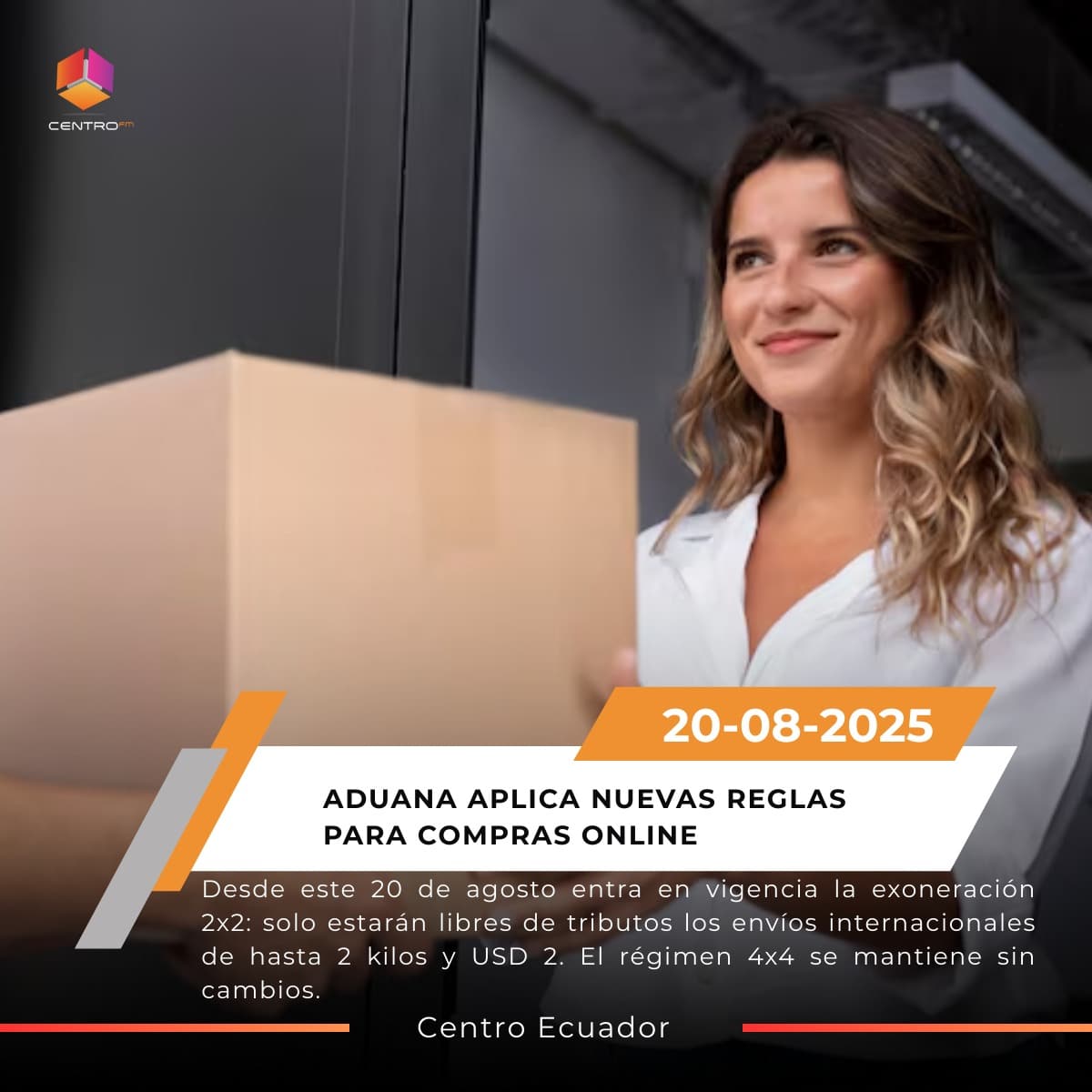 Ecuador implementa exoneración 2x2 para envíos postales