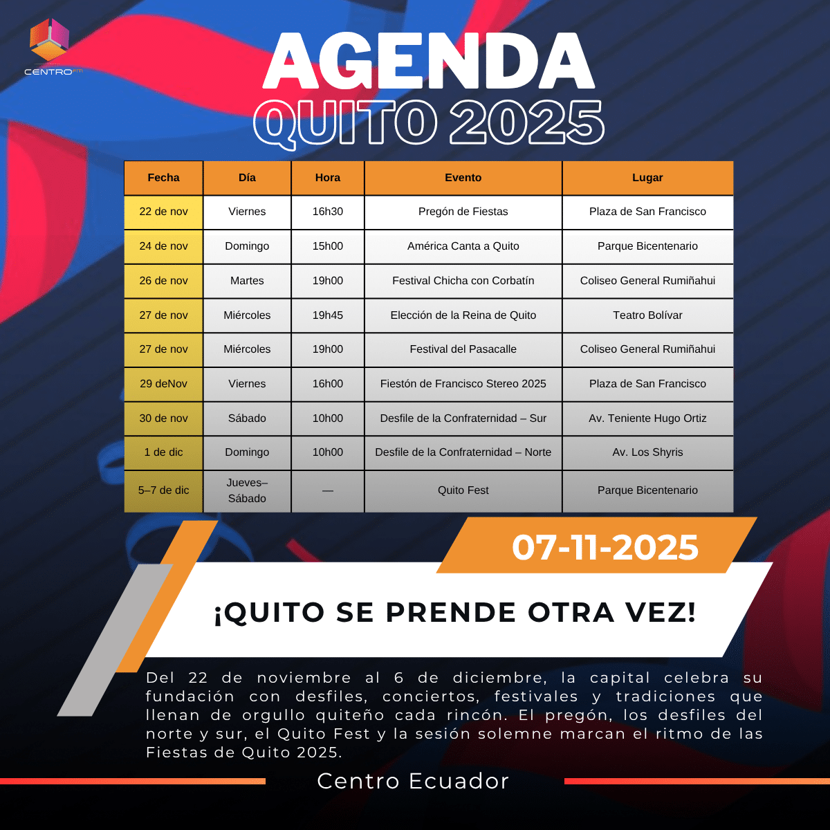 Fiestas de Quito 2025: ¡Los barrios prenden la alegría capitalina! post thumbnail image