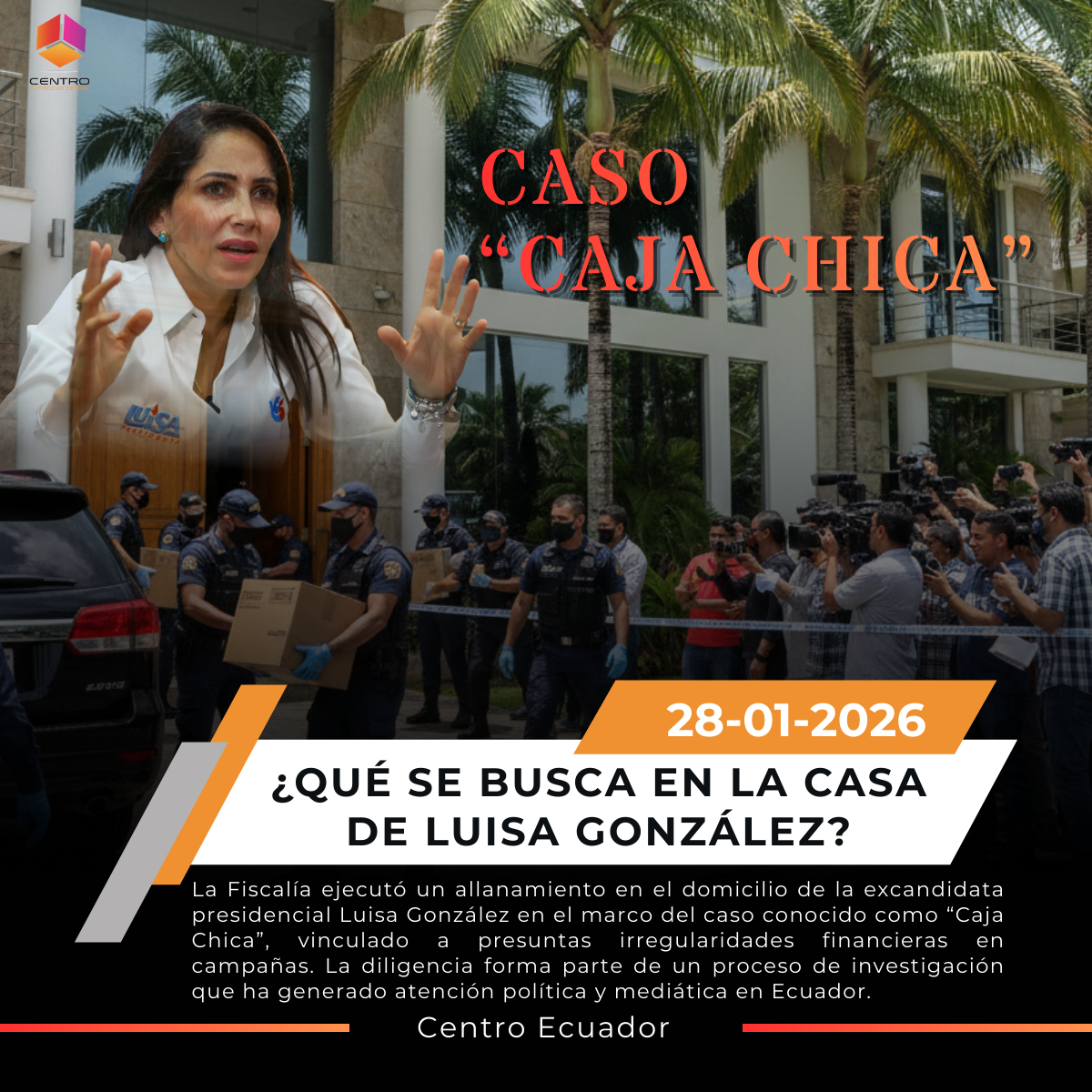 Fiscalía allana vivienda de Luisa González por el caso “Caja Chica” post thumbnail image