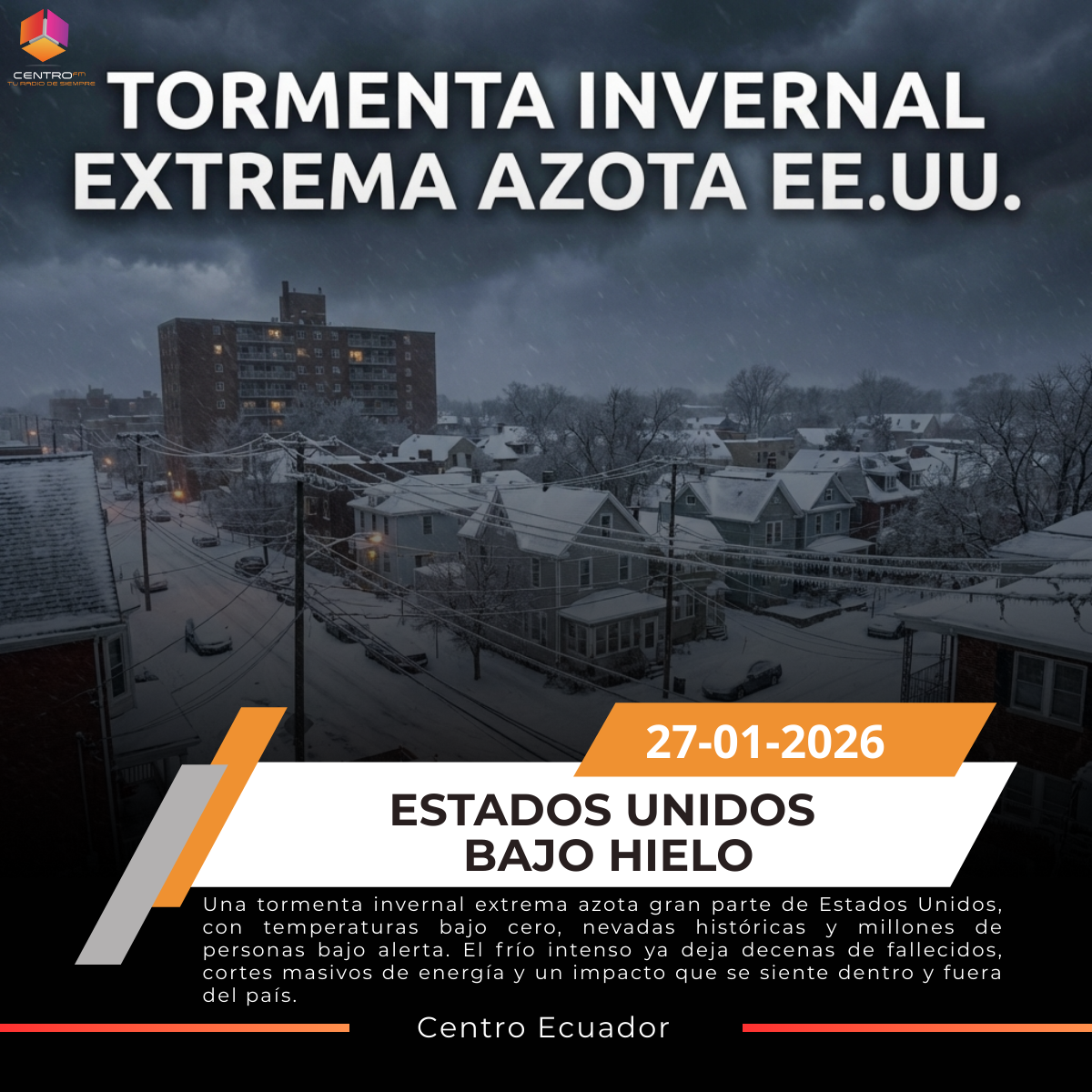 Ola de frío extremo paraliza a Estados Unidos y deja decenas de fallecidos post thumbnail image