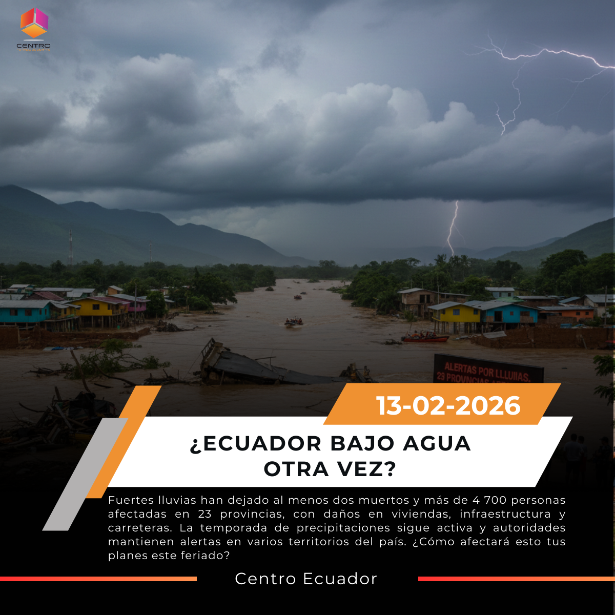 Lluvias complican el estado de las vías en Ecuador antes del feriado de Carnaval post thumbnail image