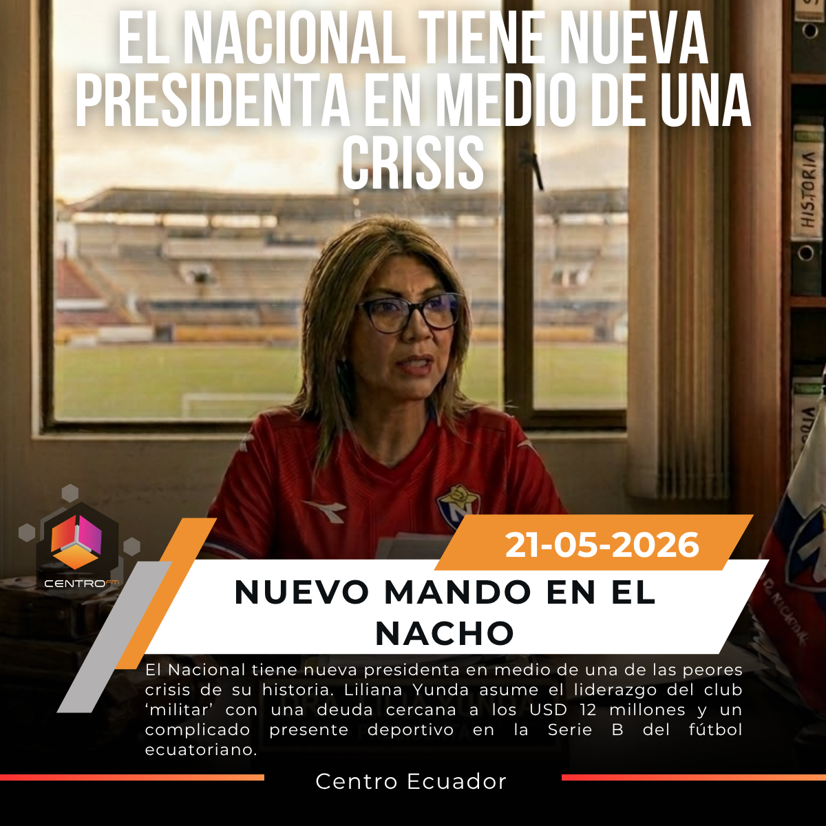 Liliana Yunda asume la presidencia de El Nacional en medio de una profunda crisis económica y deportiva post thumbnail image