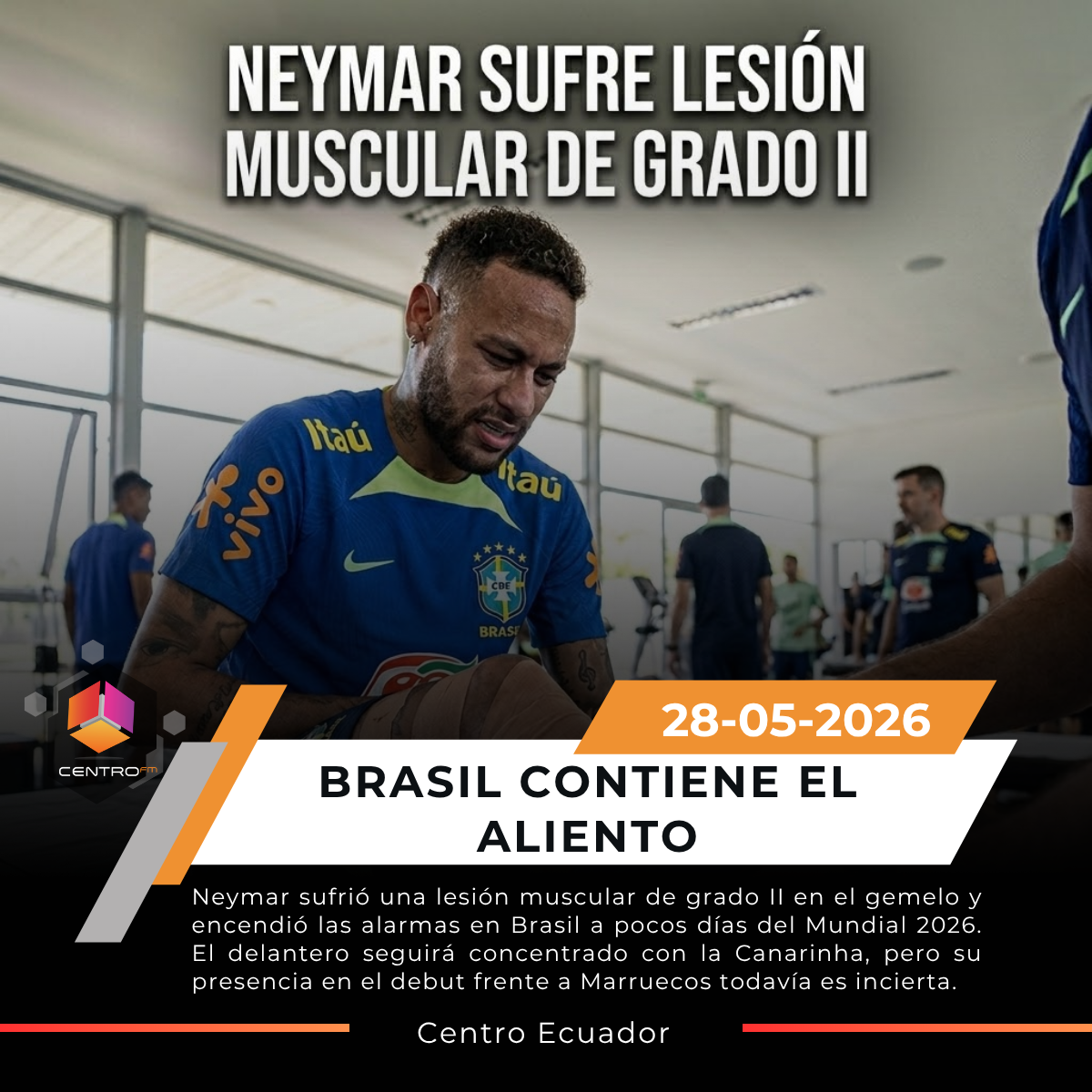 Neymar se lesiona y preocupa a Brasil a semanas del Mundial 2026 post thumbnail image